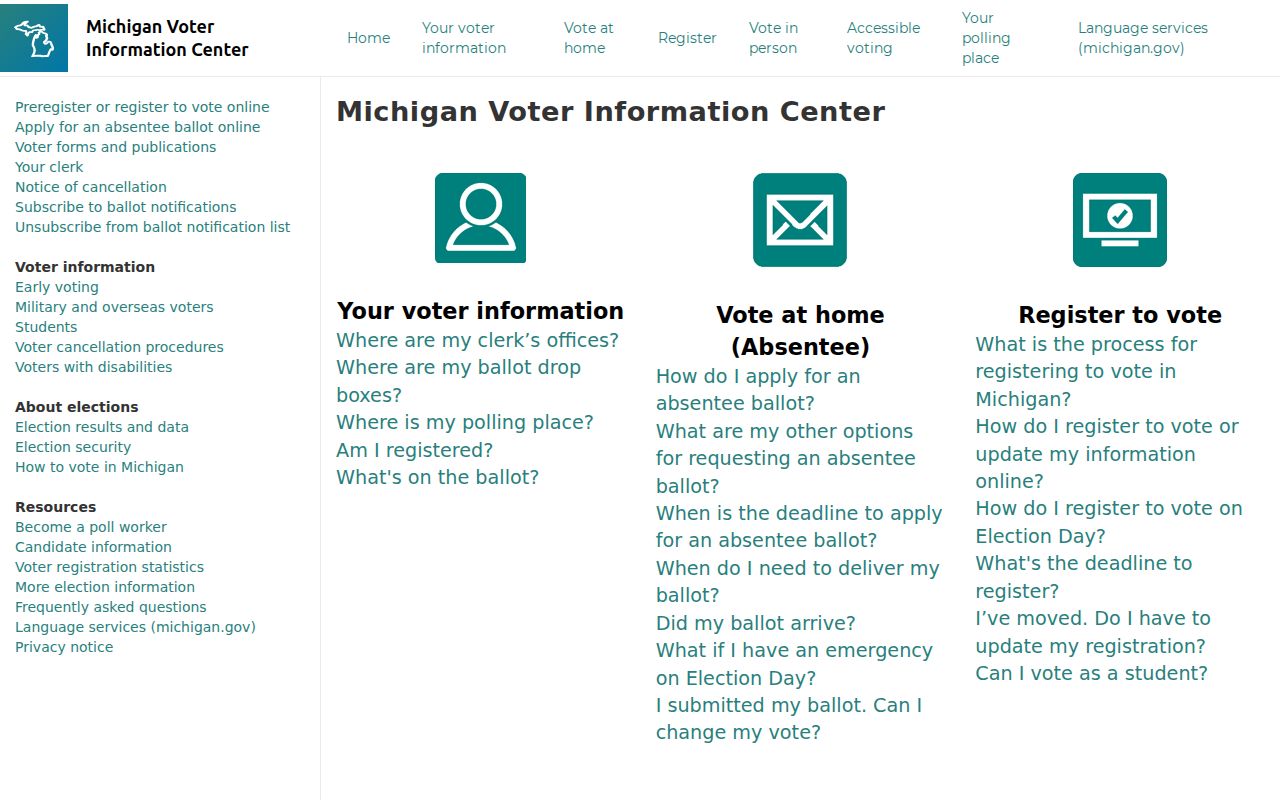 Taylor residents directory Michigan voter lookup page