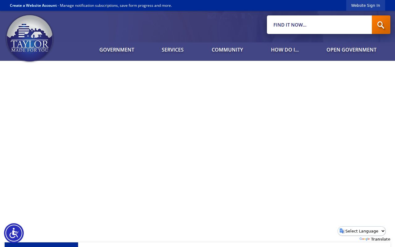 Taylor residents directory assessor office page